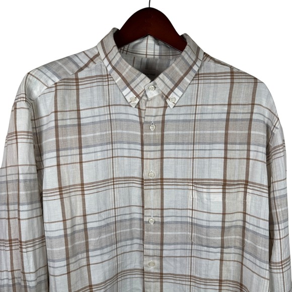 Khakis of Carmel Other - Khakis of Carmel Mens Plaid Button Down Shirt Made in Italy Long Sleeve Casual